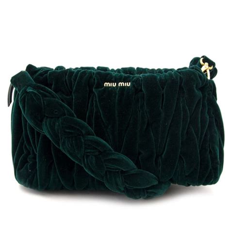 green velvet miu miu|Miu Miu Velvet Evening Bag .